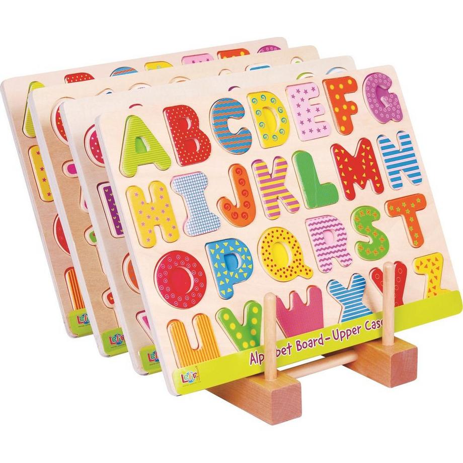 Spielba Holzspielwaren  Puzzle Grossbuchstaben 