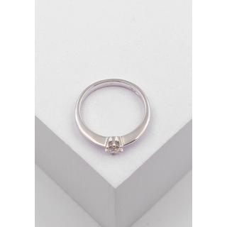 MUAU Schmuck  Solitaire Ring Diamant 0.25ct. Weissgold 750 