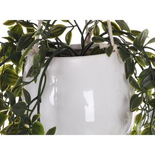 Vente-unique Plante artificielle tombante avec pot en céramique - H.70 x L.20 cm - vert - BAHIANA  