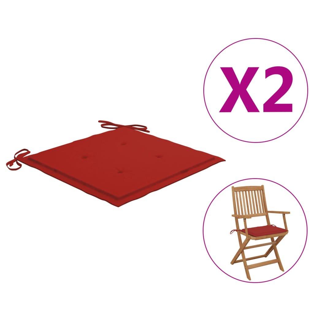 VidaXL Coussins de chaise de jardin 2 pcs tissu tissu  