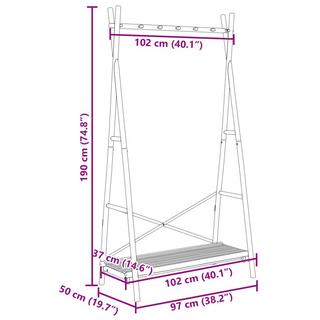 VidaXL  Porte-vêtement bambou 