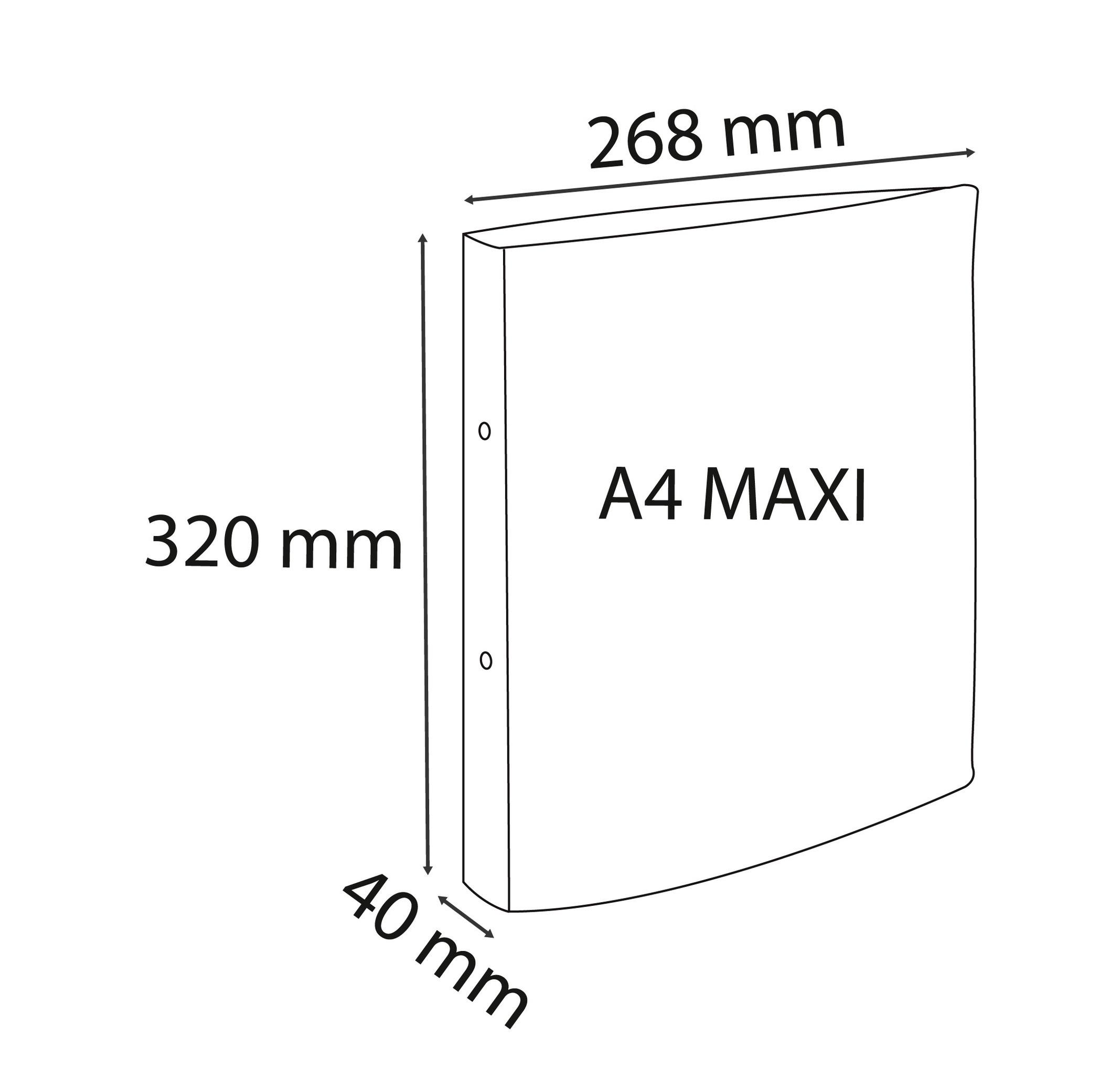 Exacompta Raccoglitore 2 anelli 30mm polipropilene Chromaline Kreacover - A4 maxi - x 12  