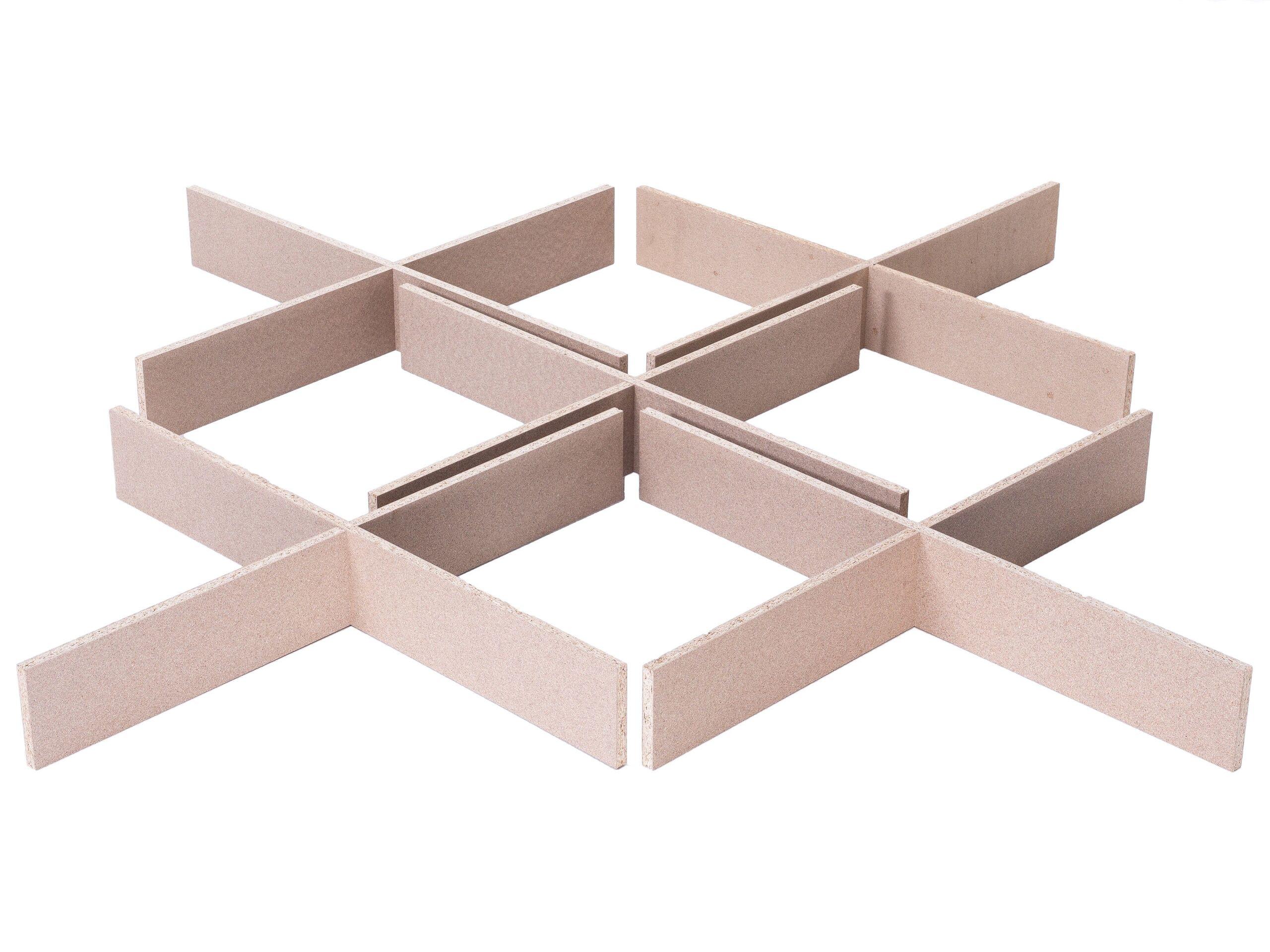 Beliani Piattaforma per letto ad acqua DURABLE in Fibra a media densità (MDF)  