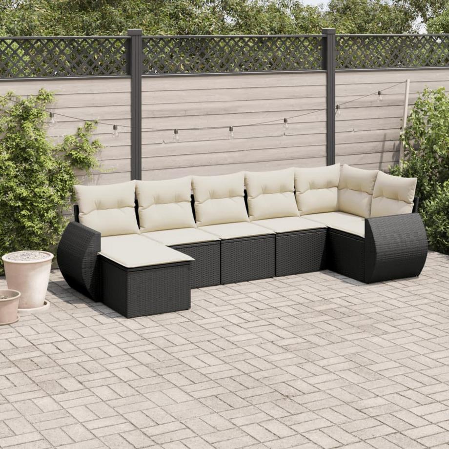 VidaXL Ensemble de canapés de jardin rotin synthétique  