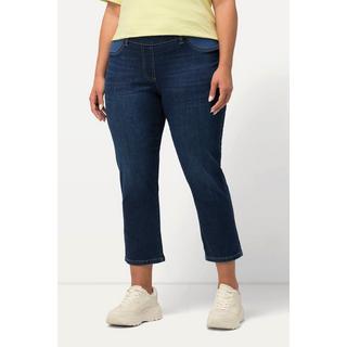 Ulla Popken  Jeans a 7/8 modello Sienna con taglio della gamba aderente e cintura comoda 