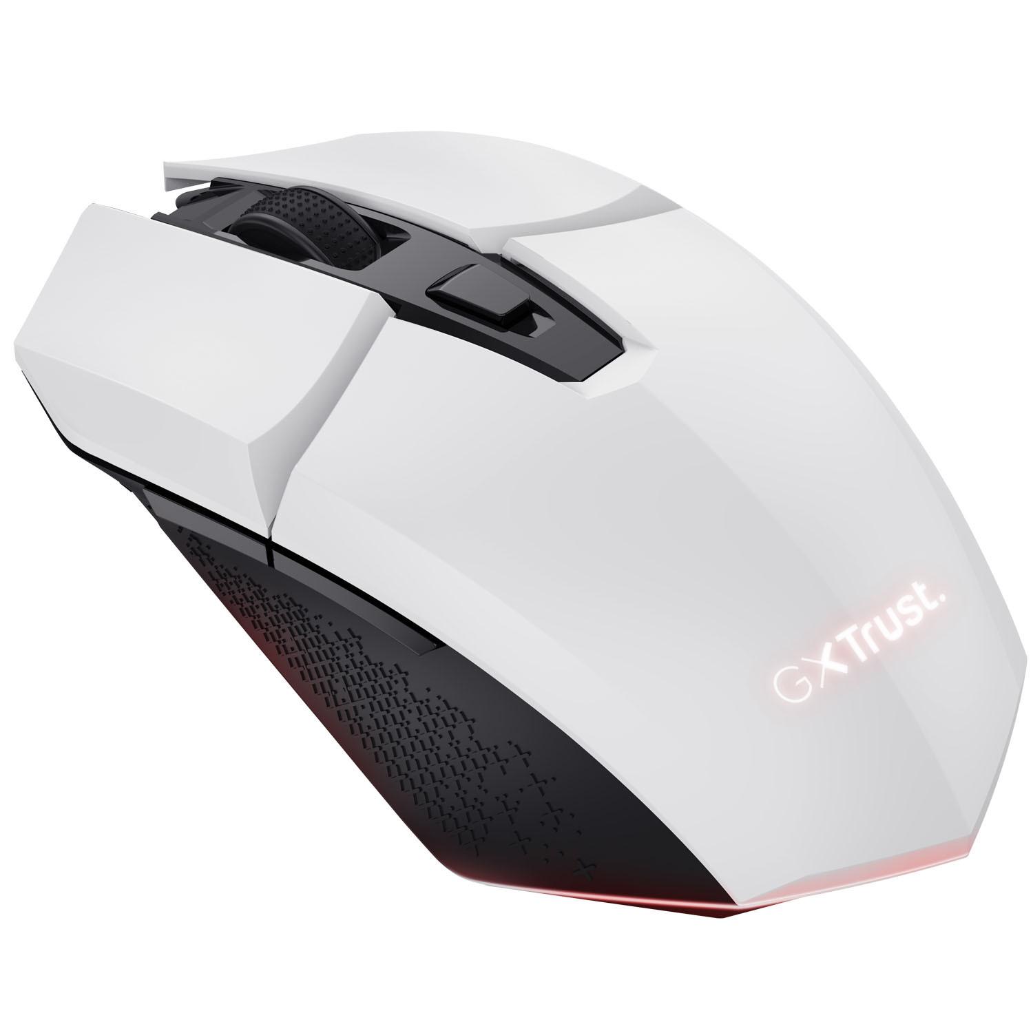 Trust Computer  Mouse da gioco wireless illuminato GXT 110W Felox Bianco 