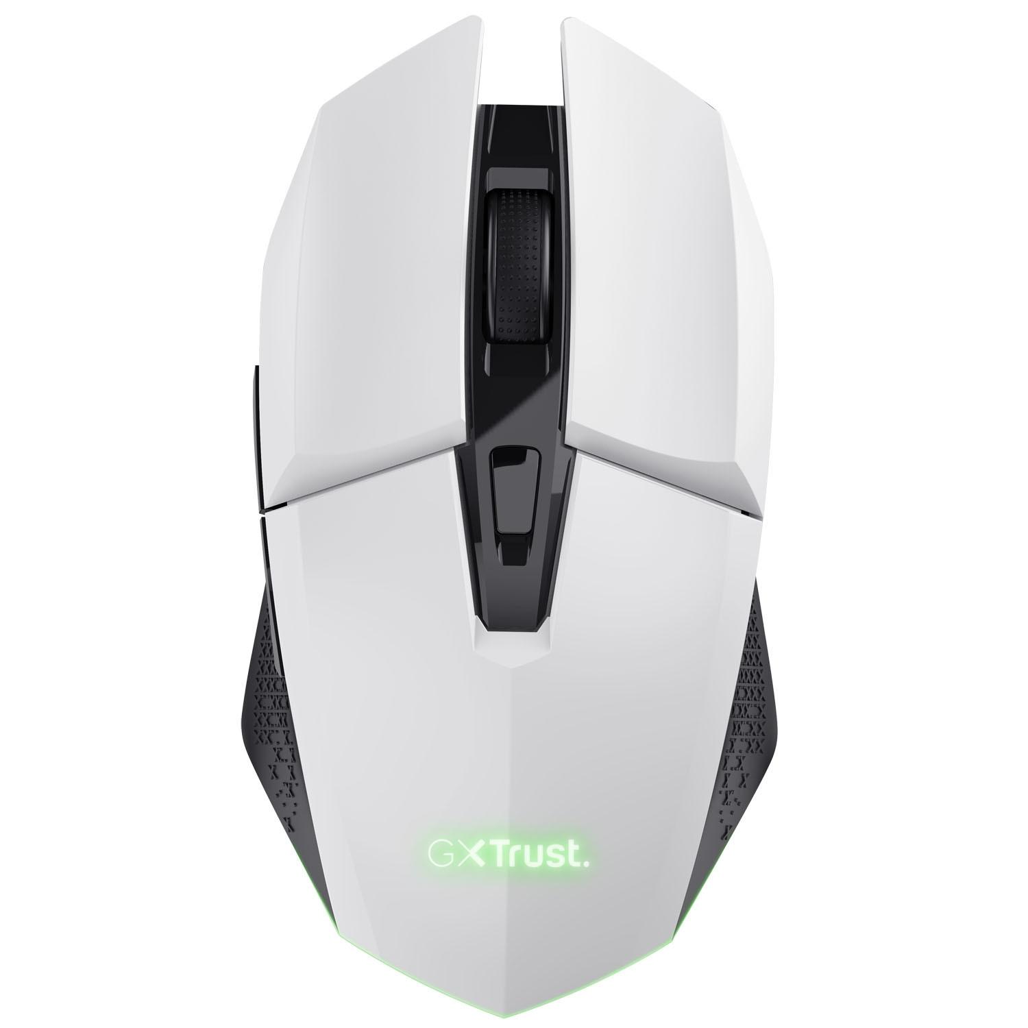 Trust Computer  Mouse da gioco wireless illuminato GXT 110W Felox Bianco 