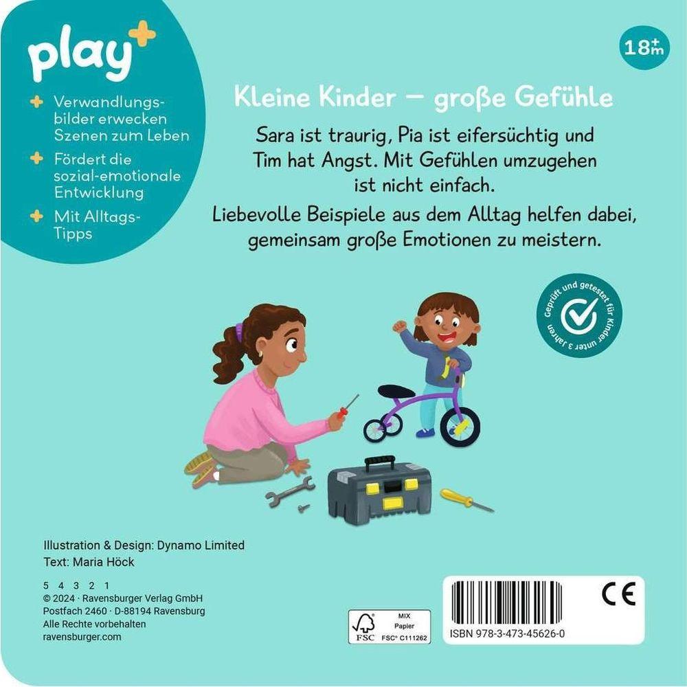 Ravensburger Play+ Mein erstes Schiebebuch: Gefühle Höck, Maria; Dynamo Limited (Illustrationen) Gebundene Ausgabe 