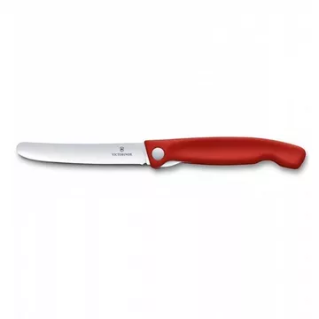 Gemüsemesser Swiss Classic (Gerader Schliff, Rot, 11 cm)
