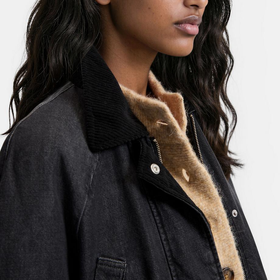 La Redoute Collections Manteau mi-long avec fermeture zippée  