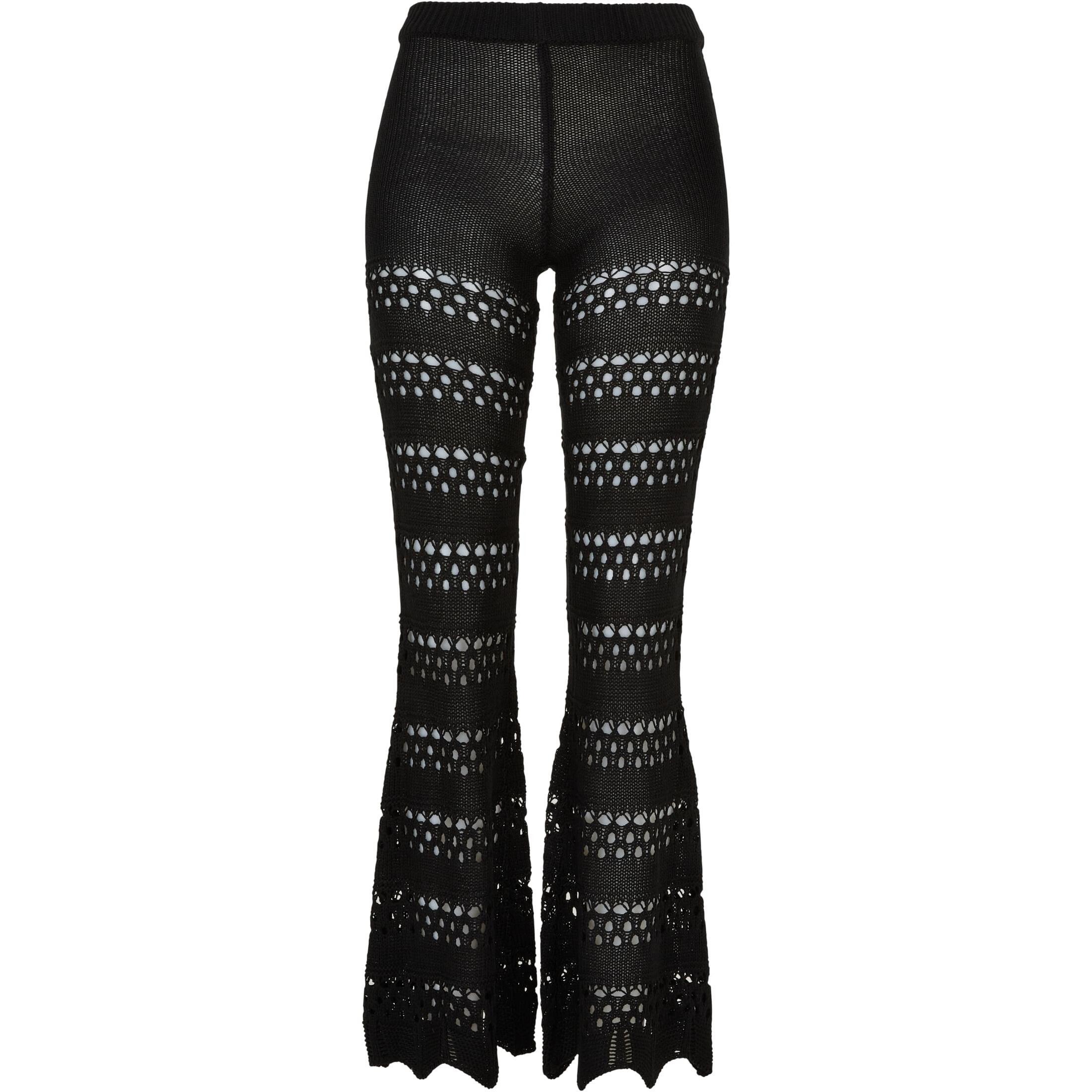 URBAN CLASSICS  legging évasé tricot au crochet 