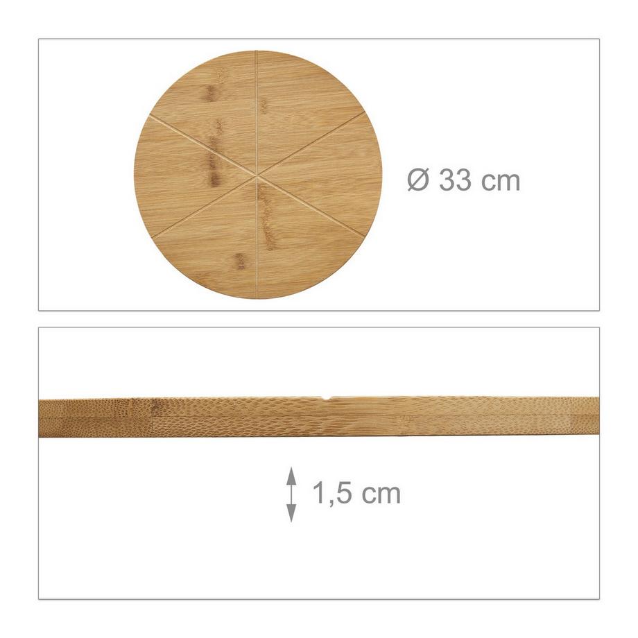 B2X Pizzateller aus Bambus  