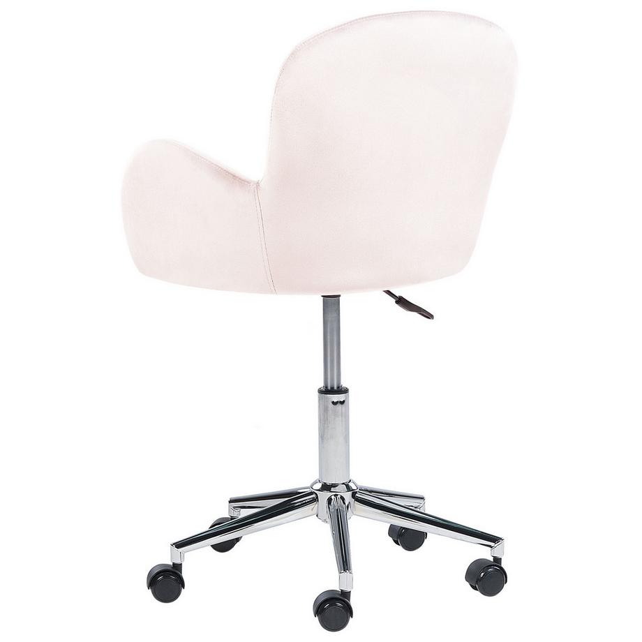 Beliani Chaise de bureau en Velours  PRIDDY  