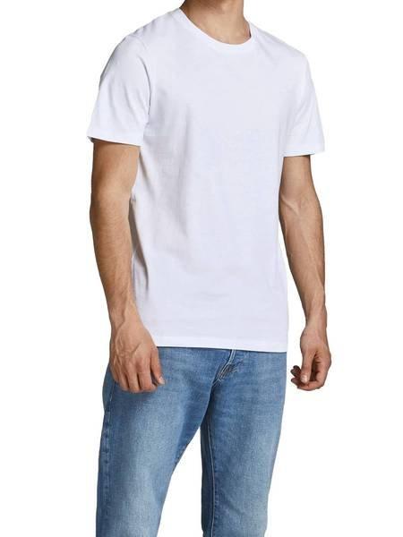 JACK & JONES  Maglietta Uomini Confezione da 5 Vestibilità confortevole-JJEORGANIC BASIC TEE O-NECK 5PK 