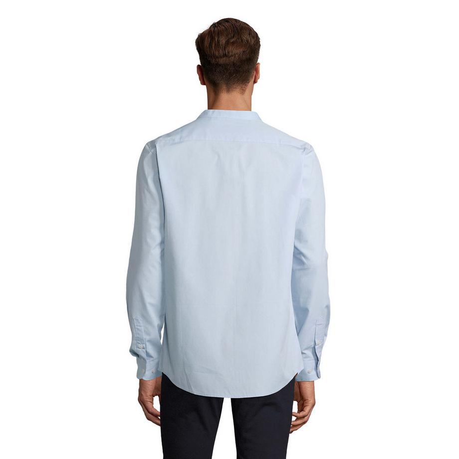 SOLS Bart Camicia Maniche Lunghe Collo Mao  