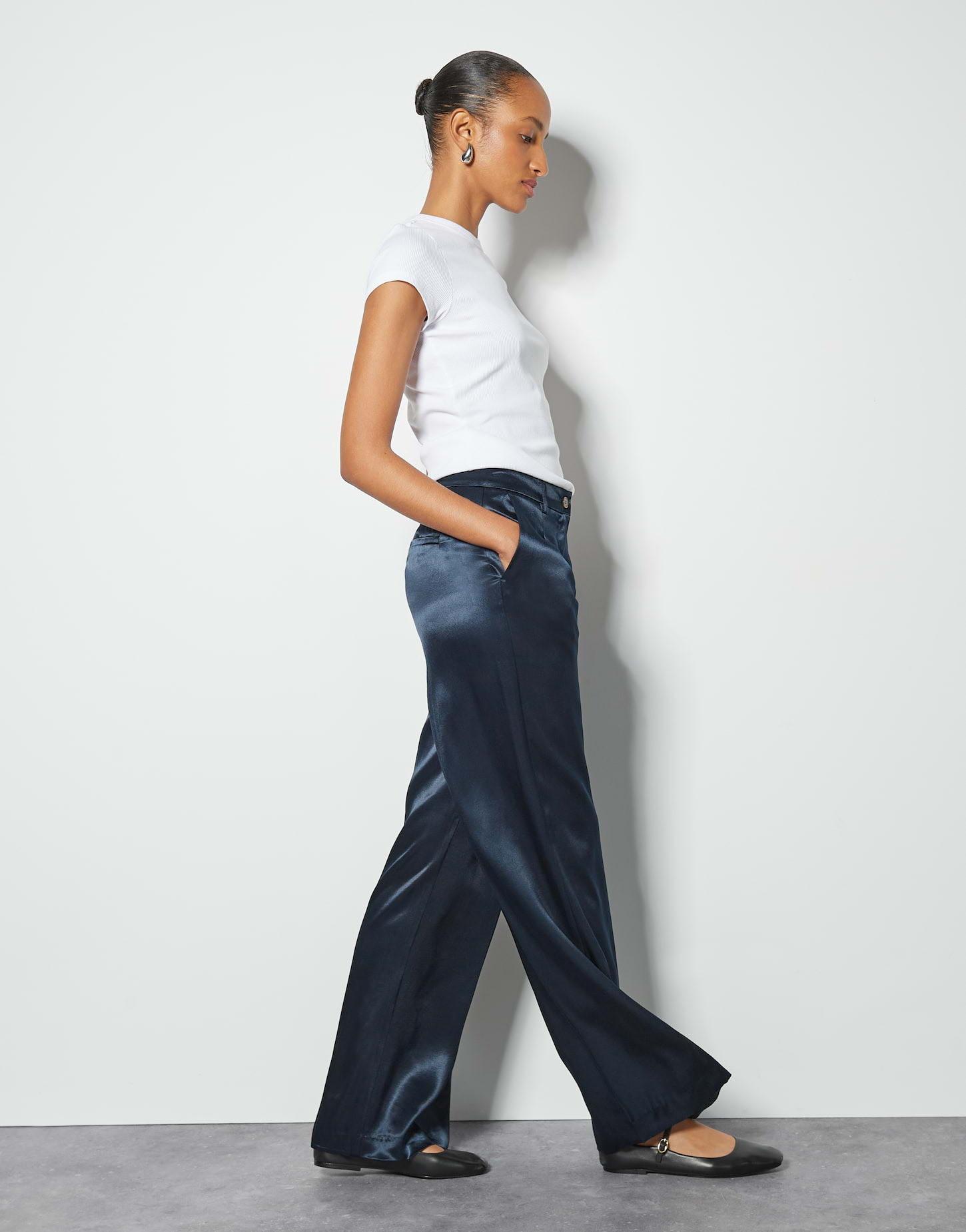 someday  Pantalon de costume Catin coupe droite 