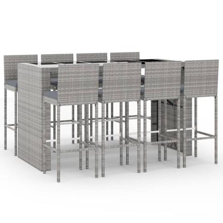 VidaXL Gartenbar set poly-rattan  