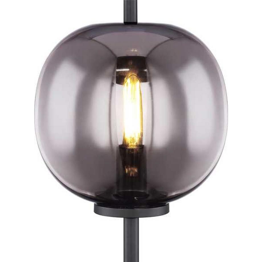 mutoni Lampe à poser Blacky métal noir 1xE14  