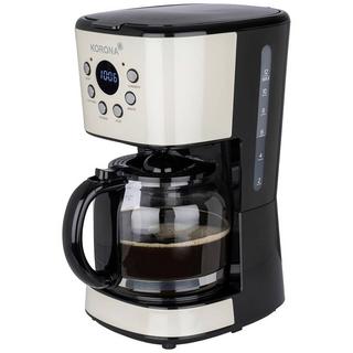 E+P Elektrik Kaffeemaschine Creme Fassungsvermögen Tassen=12 Display, Timerfunktion  