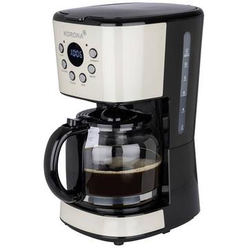 Kaffeemaschine Creme Fassungsvermögen Tassen=12 Display, Timerfunktion