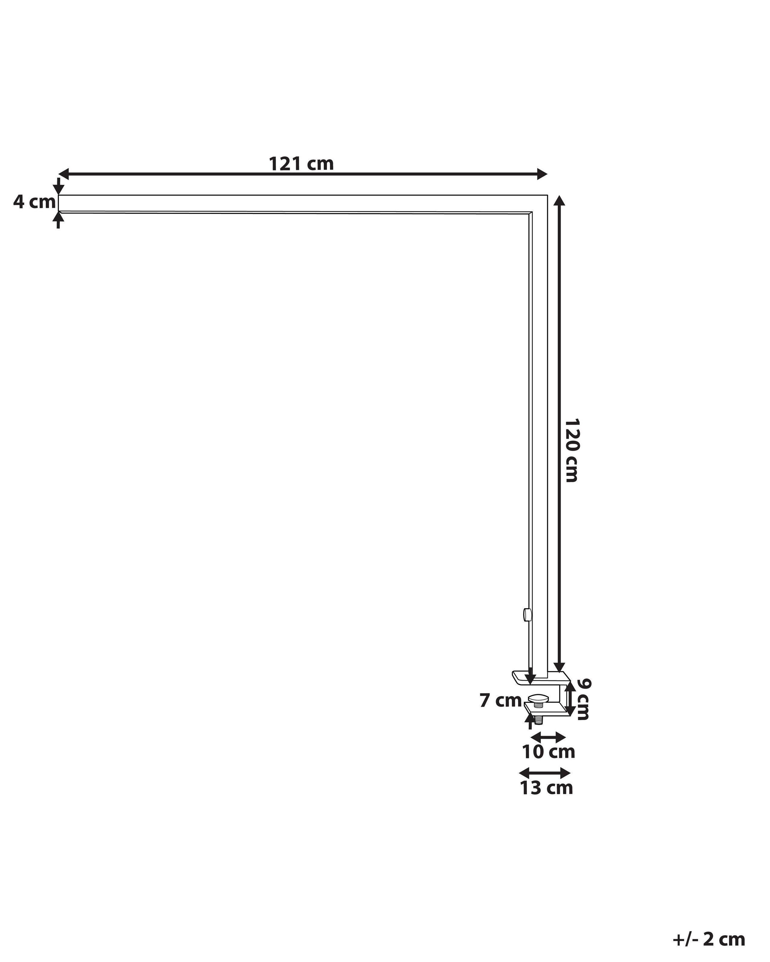 Beliani Lampe à poser en Aluminium Industriel VOLANS  