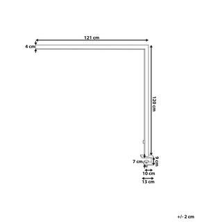 Beliani Lampe à poser en Aluminium Industriel VOLANS  