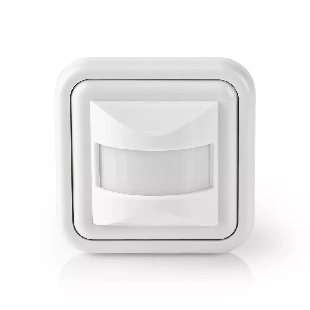 Nedis Infrared PIR Sensor Motion Detector Control Auto Switch, Wall Mounted, 160 Degree Angle 9m Range, 2/3 Wire Installation, White