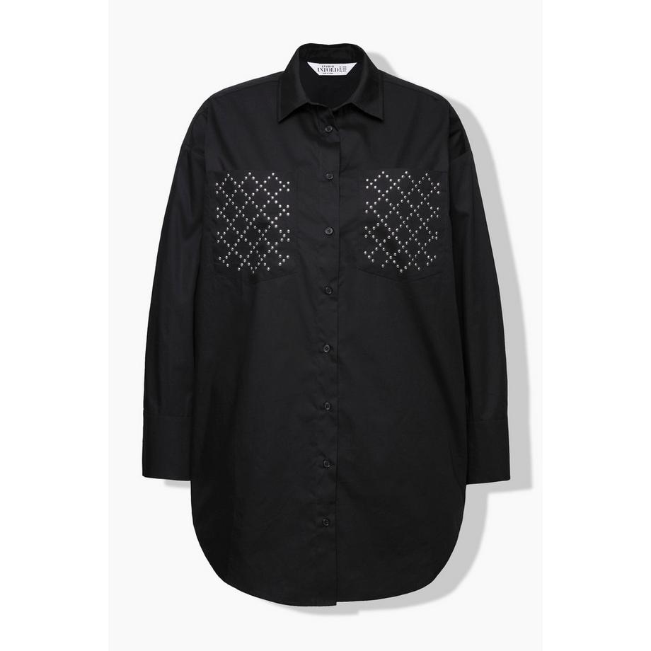 Studio Untold Chemisier Oversize Rivets Fantaisie Poches  