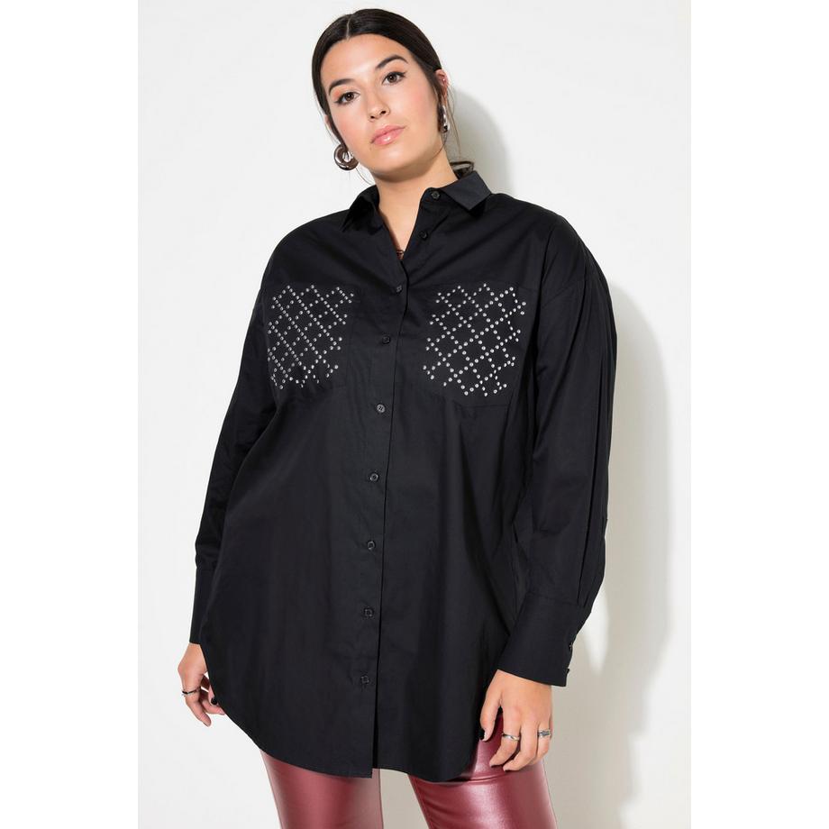 Studio Untold Chemisier Oversize Rivets Fantaisie Poches  