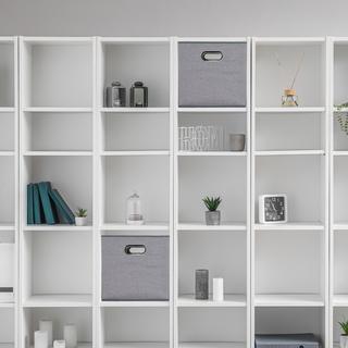 Northio Set di 2 scatole portaoggetti grigie  