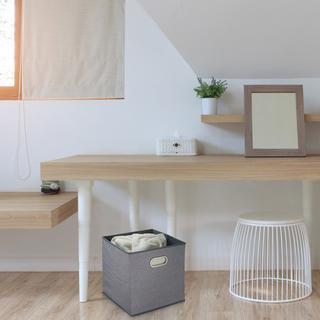 Northio Set di 2 scatole portaoggetti grigie  