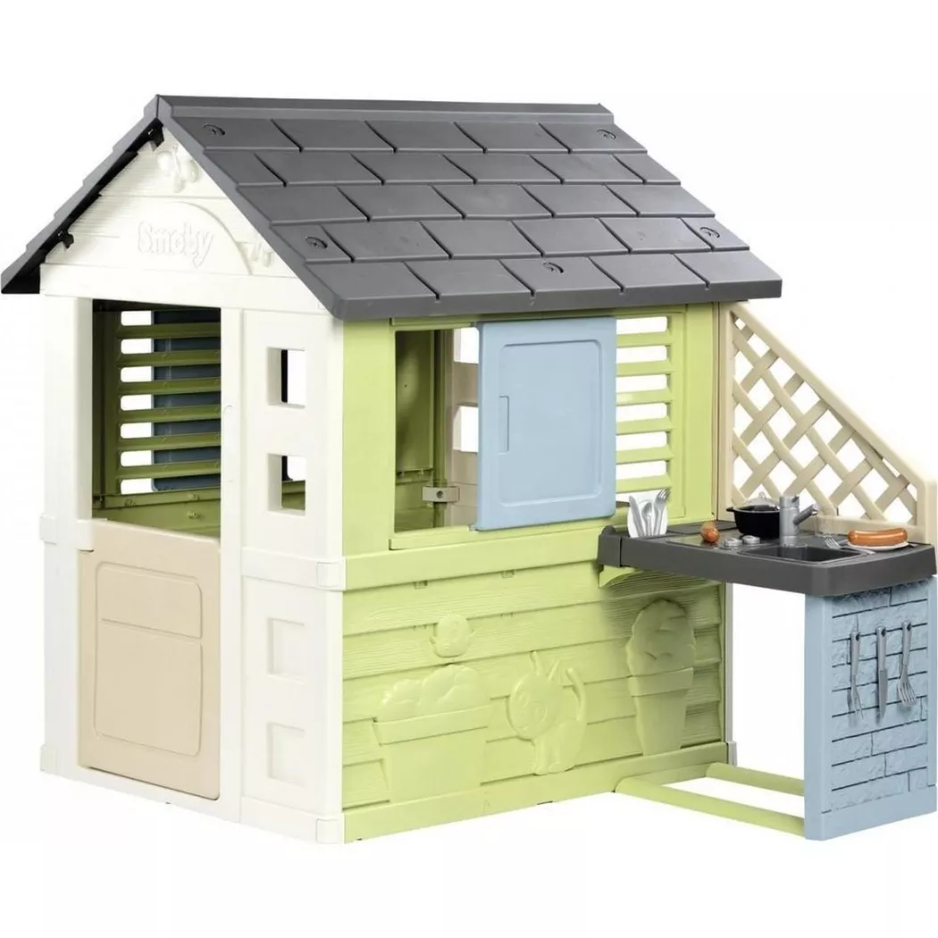 Smoby - Spielhaus mit Küche, One Size