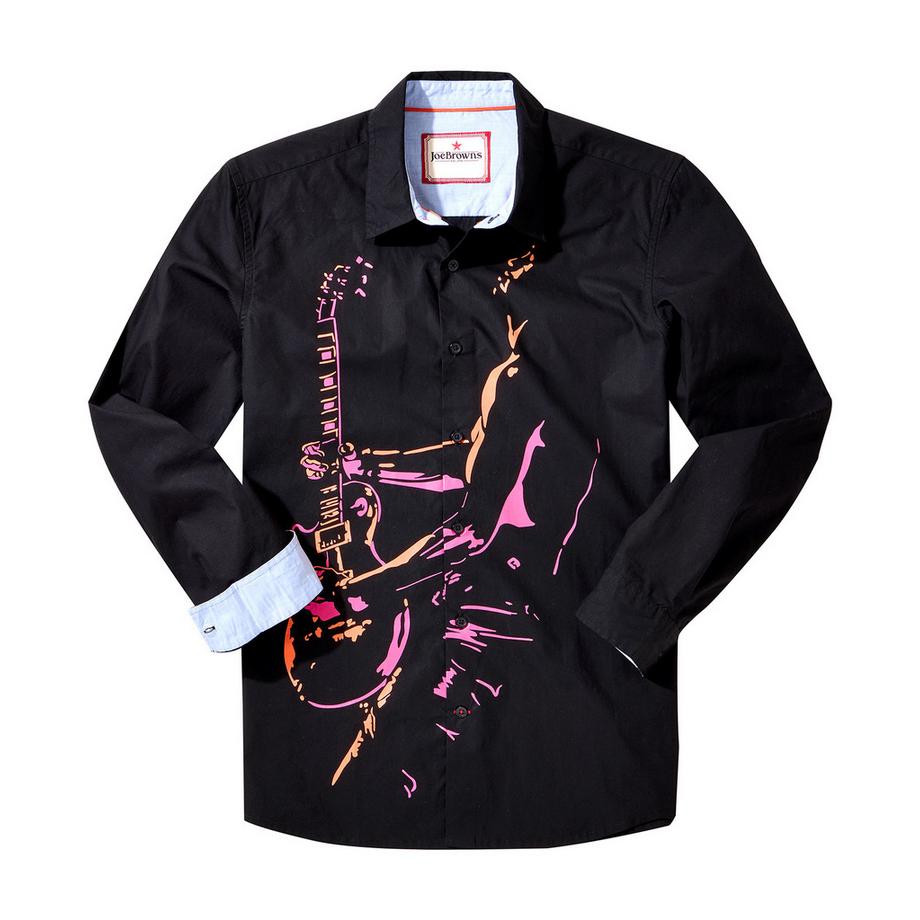 Joe Browns Camicia Maniche Lunghe Motivo Musicista  