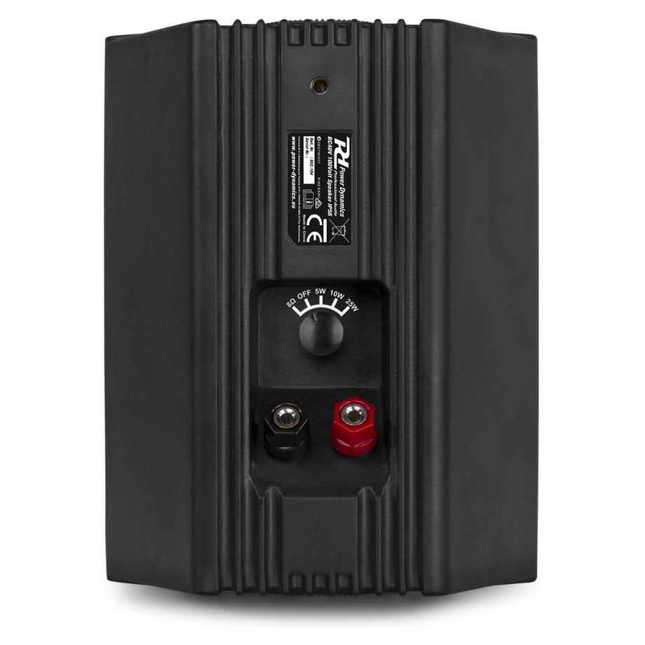 Power Dynamics  Power Dynamics BC40V haut-parleur 1-voie Noir Avec fil 30 W 