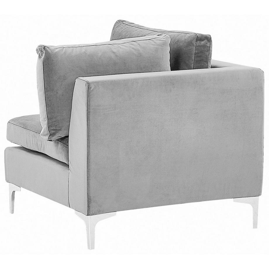 Beliani Eckmodul aus Samtstoff  EVJA  