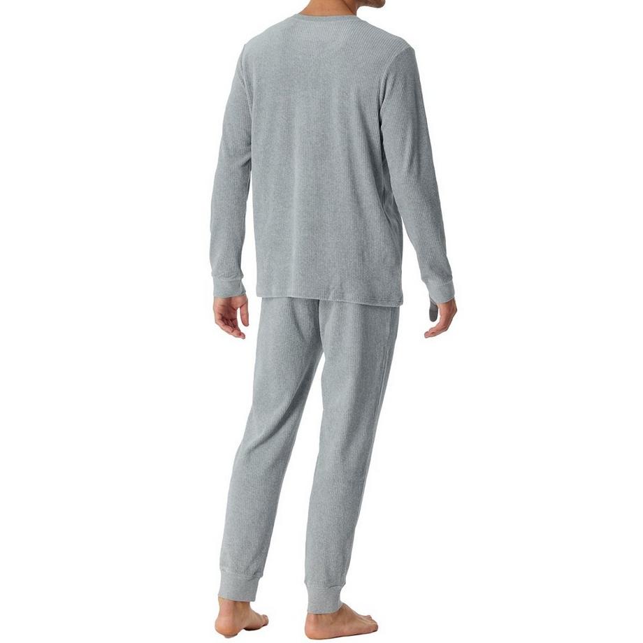 Schiesser Warming Velour Nightwear Schlafanzug  