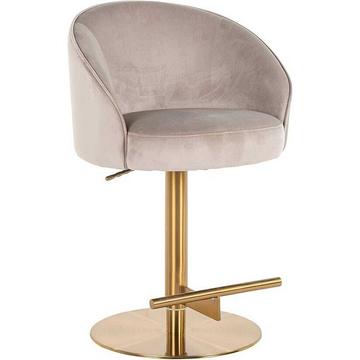 Chaise de bar Zabi kaki or brossé 110