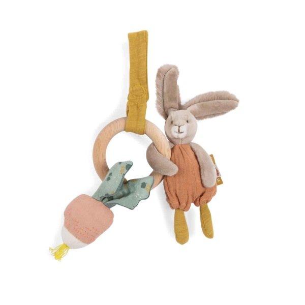 Moulin Roty  Ring-Rassel Kaninchen Trois Petits Lapins 