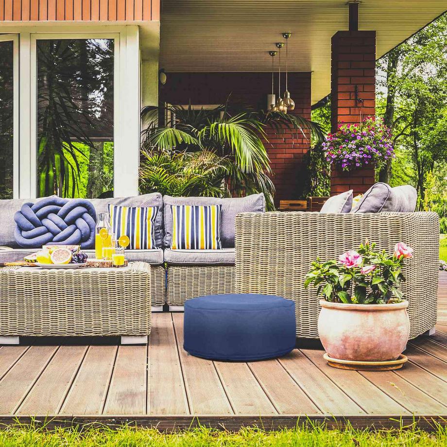 B2X  Aufblasbarer Hocker in Blau 