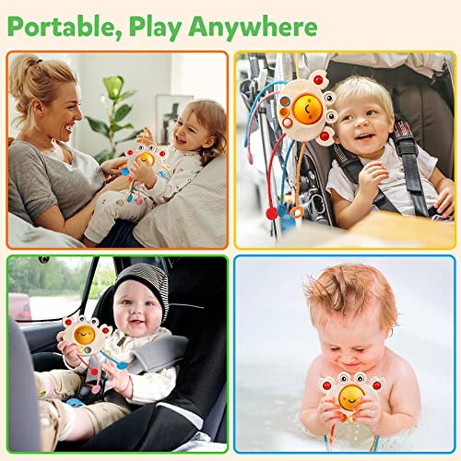 Activity-board  Spielzeug ab 1 Jahr, Baby Spielzeug 6-18 Monate, Silikon in Lebensmittelqualität Motorikspielzeug 