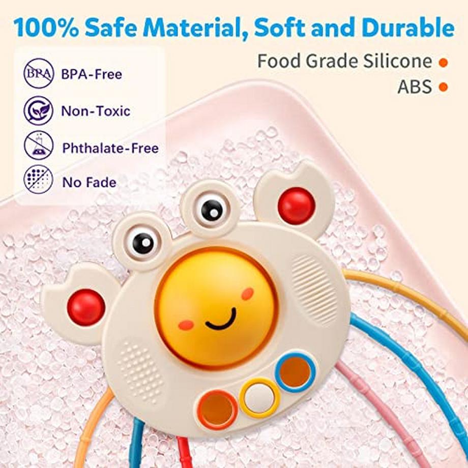 Activity-board  Spielzeug ab 1 Jahr, Baby Spielzeug 6-18 Monate, Silikon in Lebensmittelqualität Motorikspielzeug 