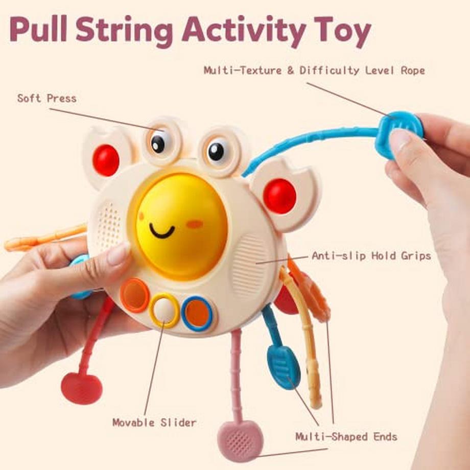 Activity-board  Spielzeug ab 1 Jahr, Baby Spielzeug 6-18 Monate, Silikon in Lebensmittelqualität Motorikspielzeug 