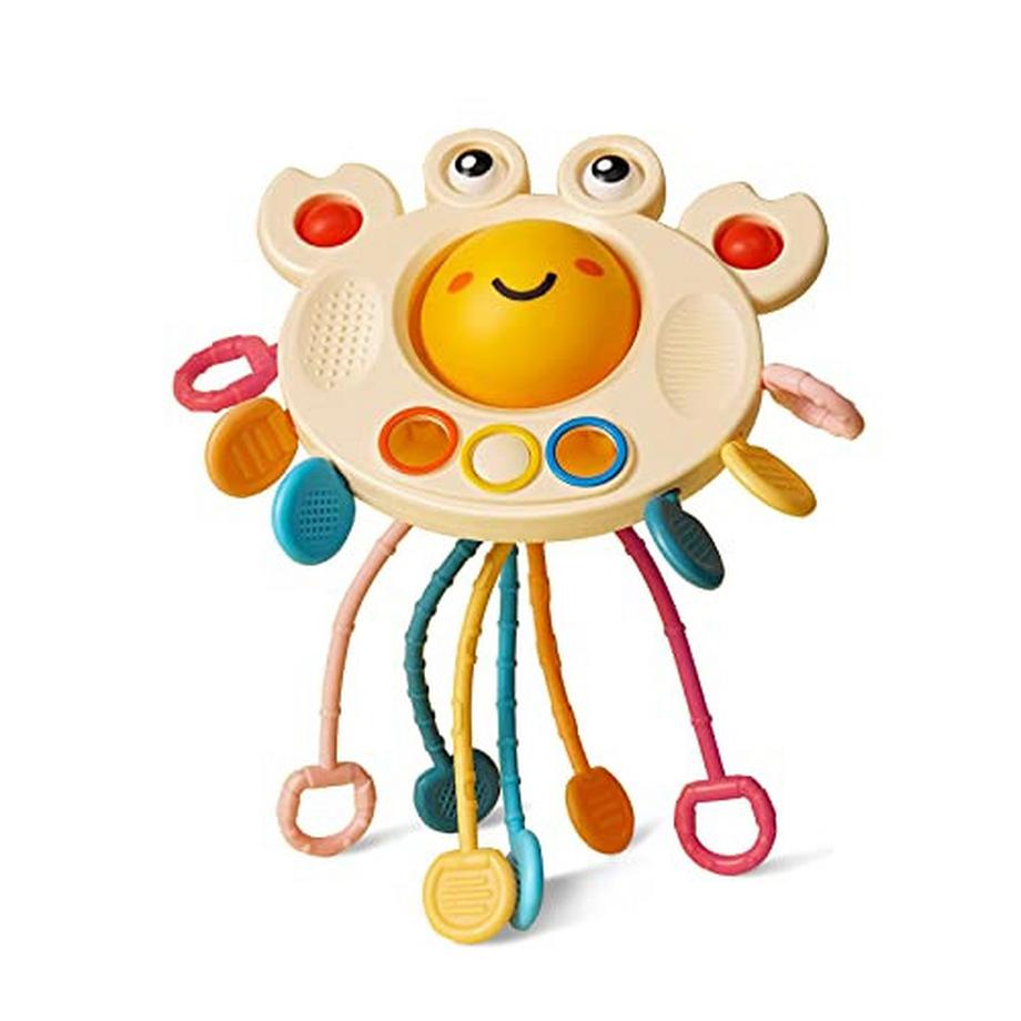 Spielzeug ab 1 Jahr, Baby Spielzeug 6-18 Monate, Silikon in Lebensmittelqualität Motorikspielzeug