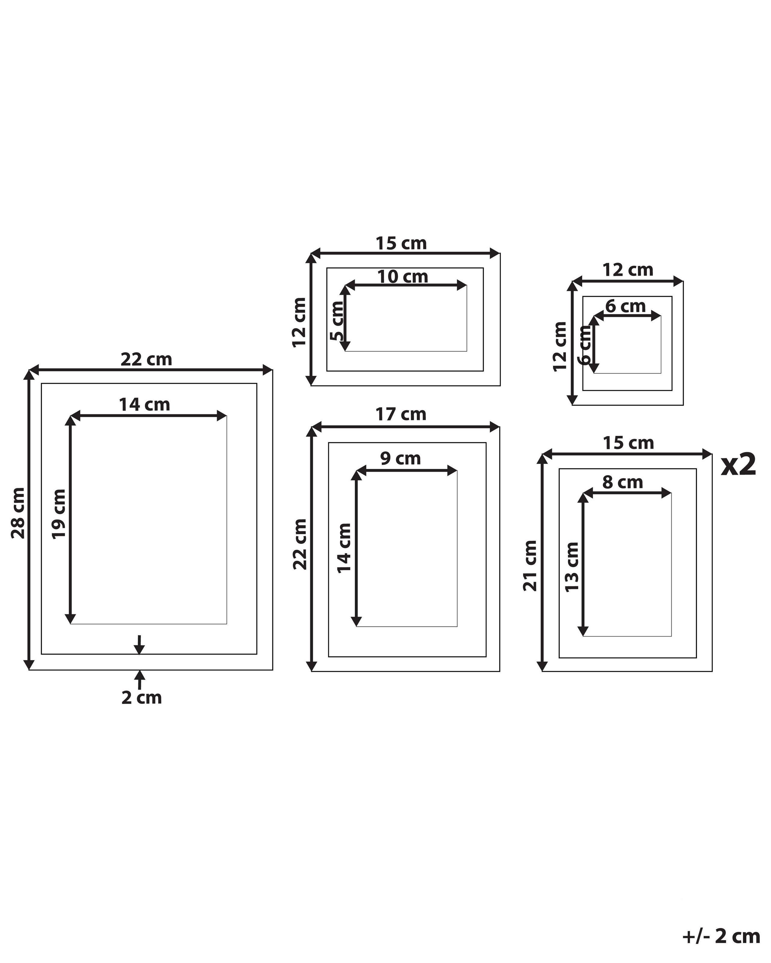Beliani Cadre photo en MDF Scandinave ZINARE  