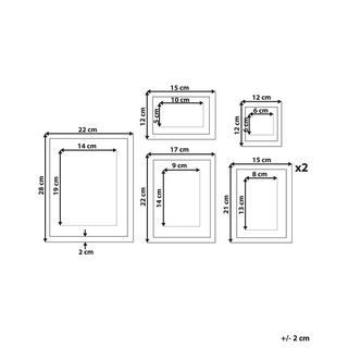 Beliani Cadre photo en MDF Scandinave ZINARE  