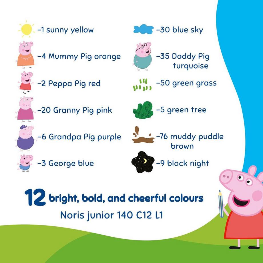 STAEDTLER Farbstifte Noris Peppa Pig assortiert  