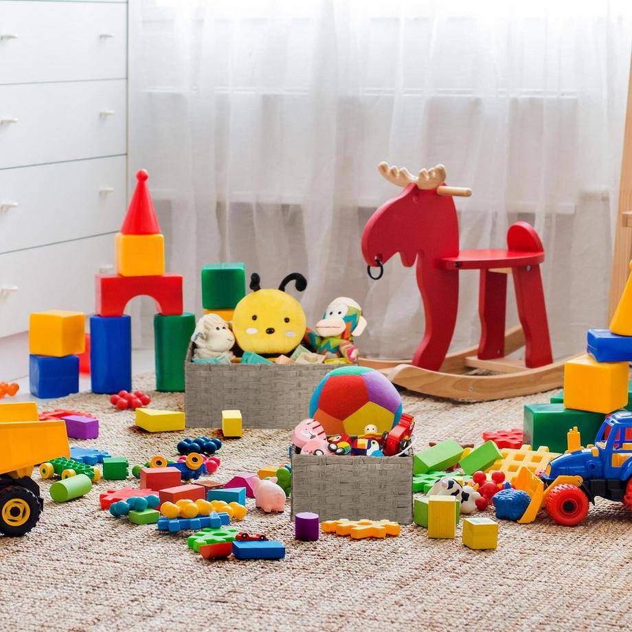 B2X Cesto portaoggetti intrecciato, set da 3  