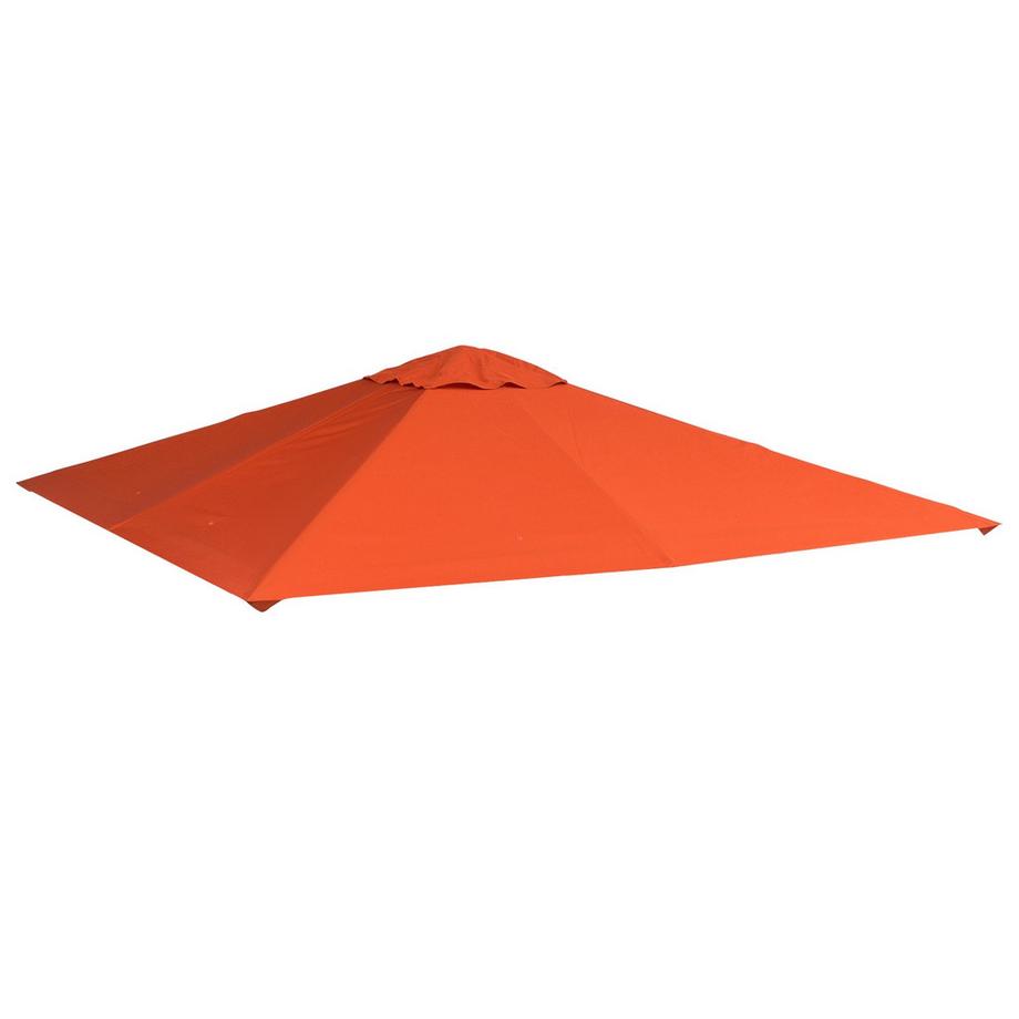 Ersatzdach Für Pavillon Sonnenschutz Pavillonabdeckung Aus Polyester, Orange, 2,98 X 2,95 M