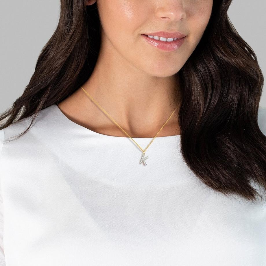 Glanzstücke München  Femme Collier en argent Lettre K 