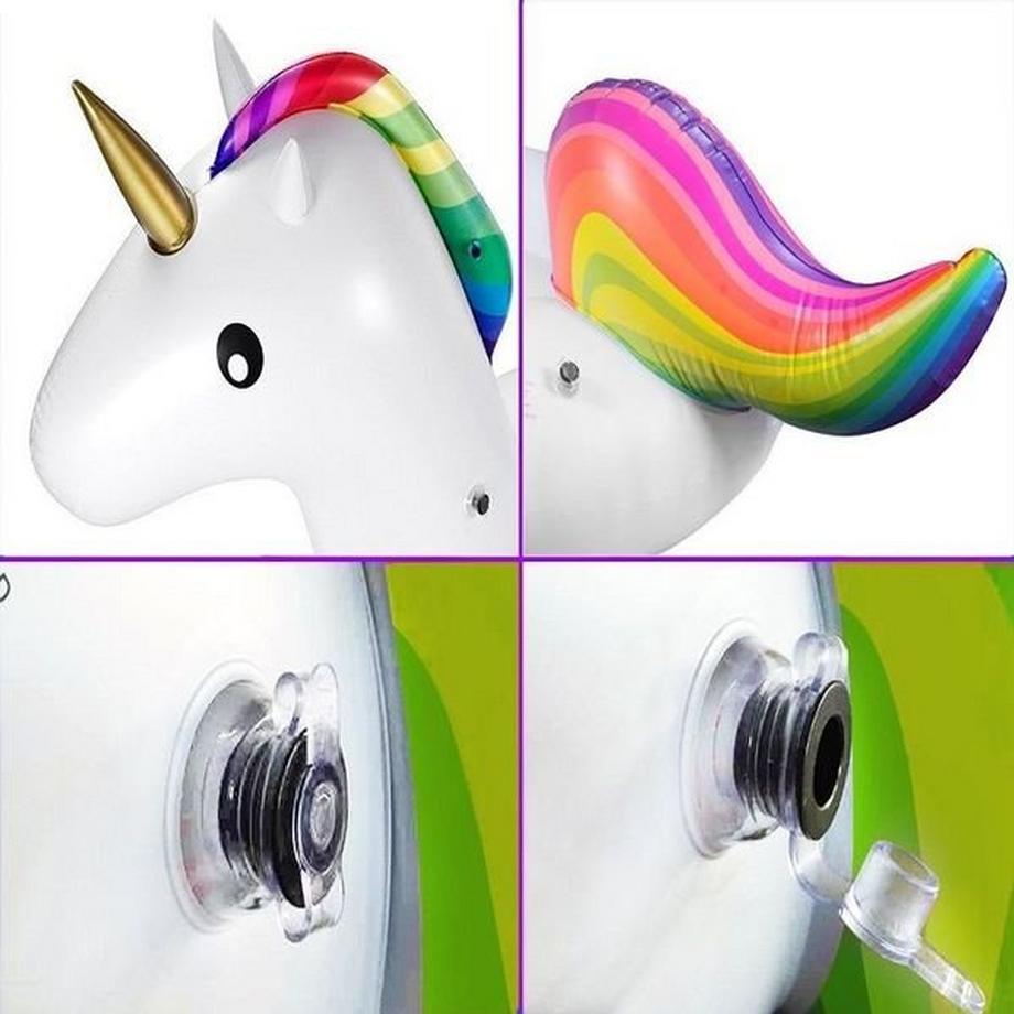 YEAZ  GIANT SERIE - UNICORN Luftmatratze - white 